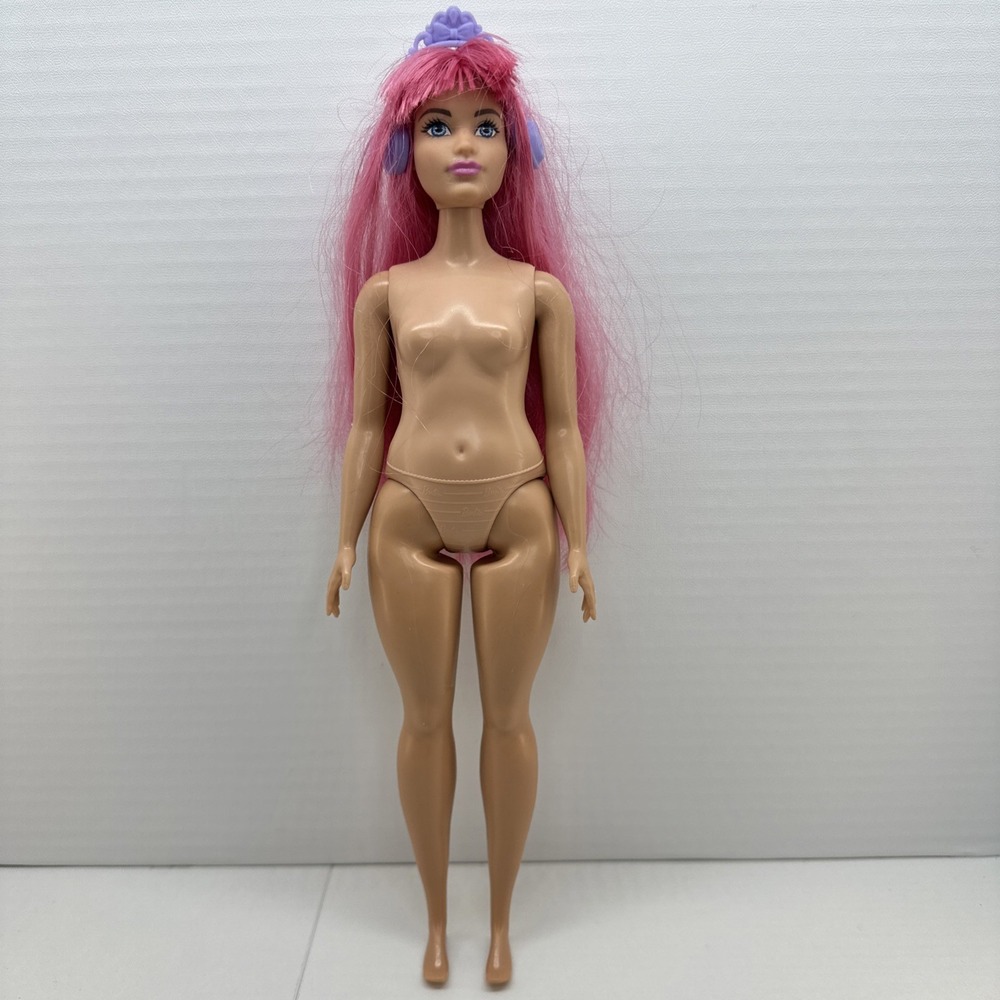 Mattel Barbie Princess Adventures Daisy Doll Curvy Pink Hair  Blue Eyes‎ Nude